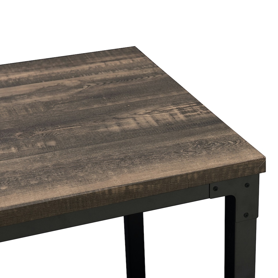 image 1 of Sunjoy Studio Space Hammerstein Desk Black | wood grain