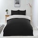 image 1 of Brights Reversible Duvet King Bed BlackWhite
