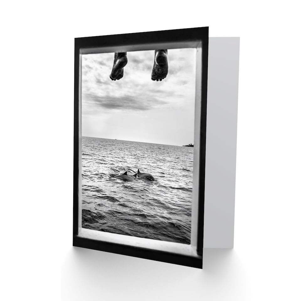 image 1 of Maldives Dolphins Feet Greetings Card