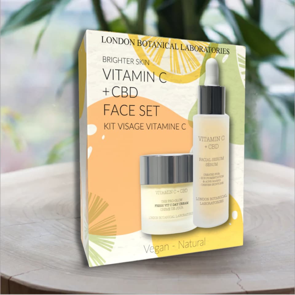 image 1 of London Botanical Laboratories Brighter Skin CBD + Vitamin C Face Set