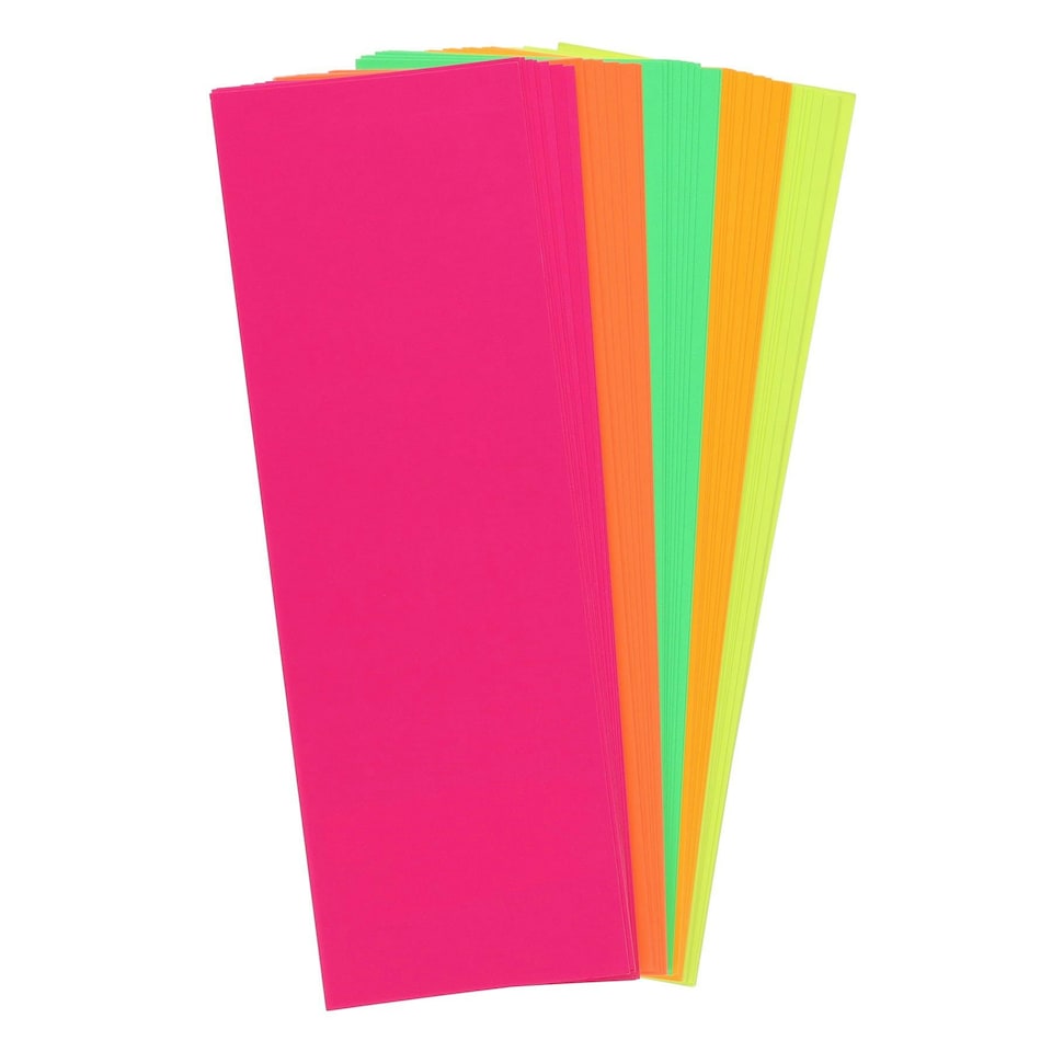 image 1 of Pack of 50 12"x4" Fluorescent Flash Cards by Concept
