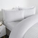 image 3 of OHS Geometric Tribal Embossed Textured Duvet Bedding Set, King - White