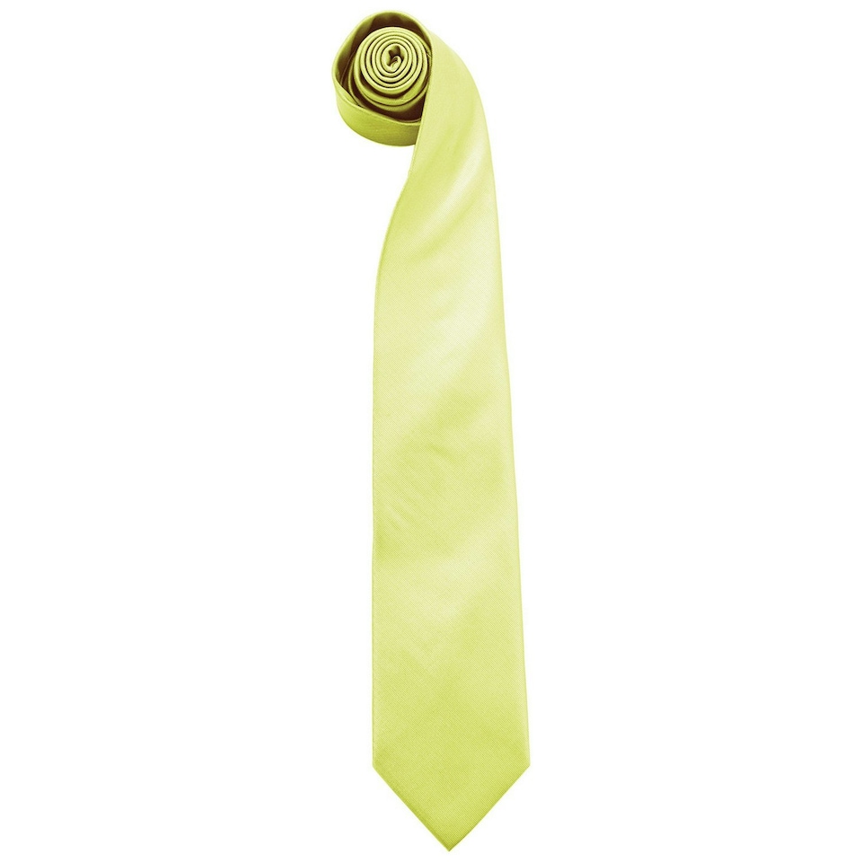 image 1 of Premier Mens Colours Fashion Tie - Lime - One Size