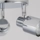 image 3 of Chrome 3 Light IP44 Bathroom Round Spotlight Plate | Chrome | 1