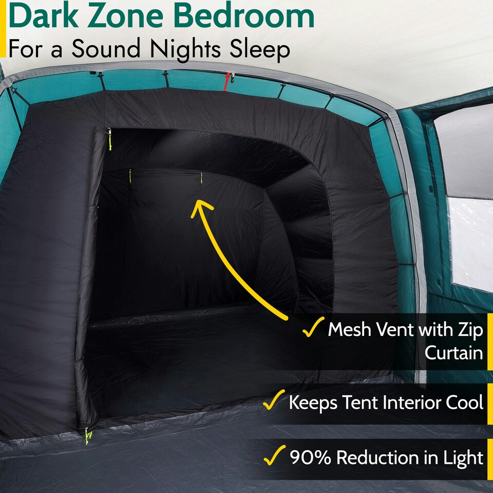 image 1 of Trail Brazen Inflatable Air Tent 4 Man 5000mm Living Area Bedroom