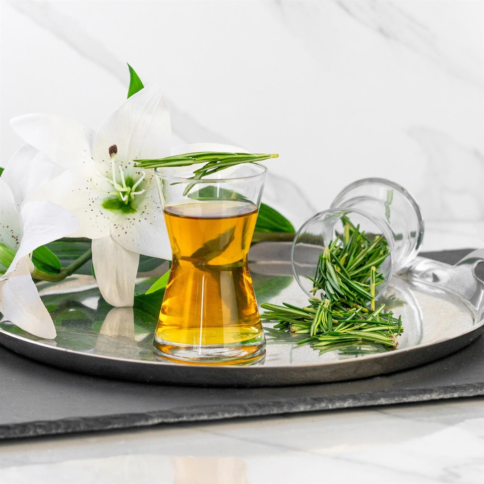 image 1 of LAV Derin Turkish Tea Glasses - 140ml - Clear - Pack of 6