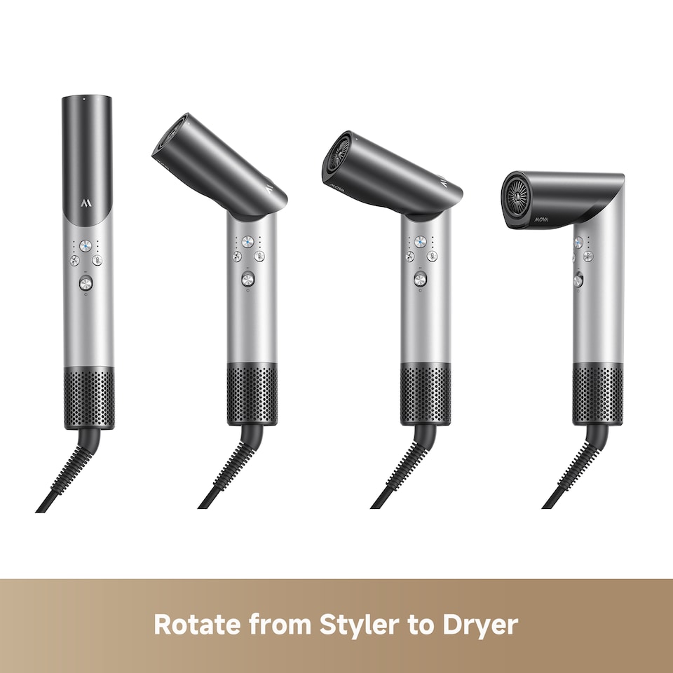 image 1 of MOVA Master 10 Hair Styler with Attachments - Silver