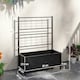 image 5 of Outsunny Garden Raised Bed Planter Box with Trellis, 90 x 40 x 120 cm Black