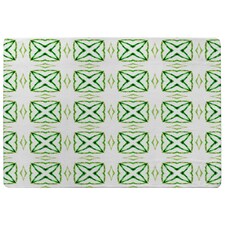 Green extraordinary boho chic summer design (Rug) Green | Medium: 80x150cm
