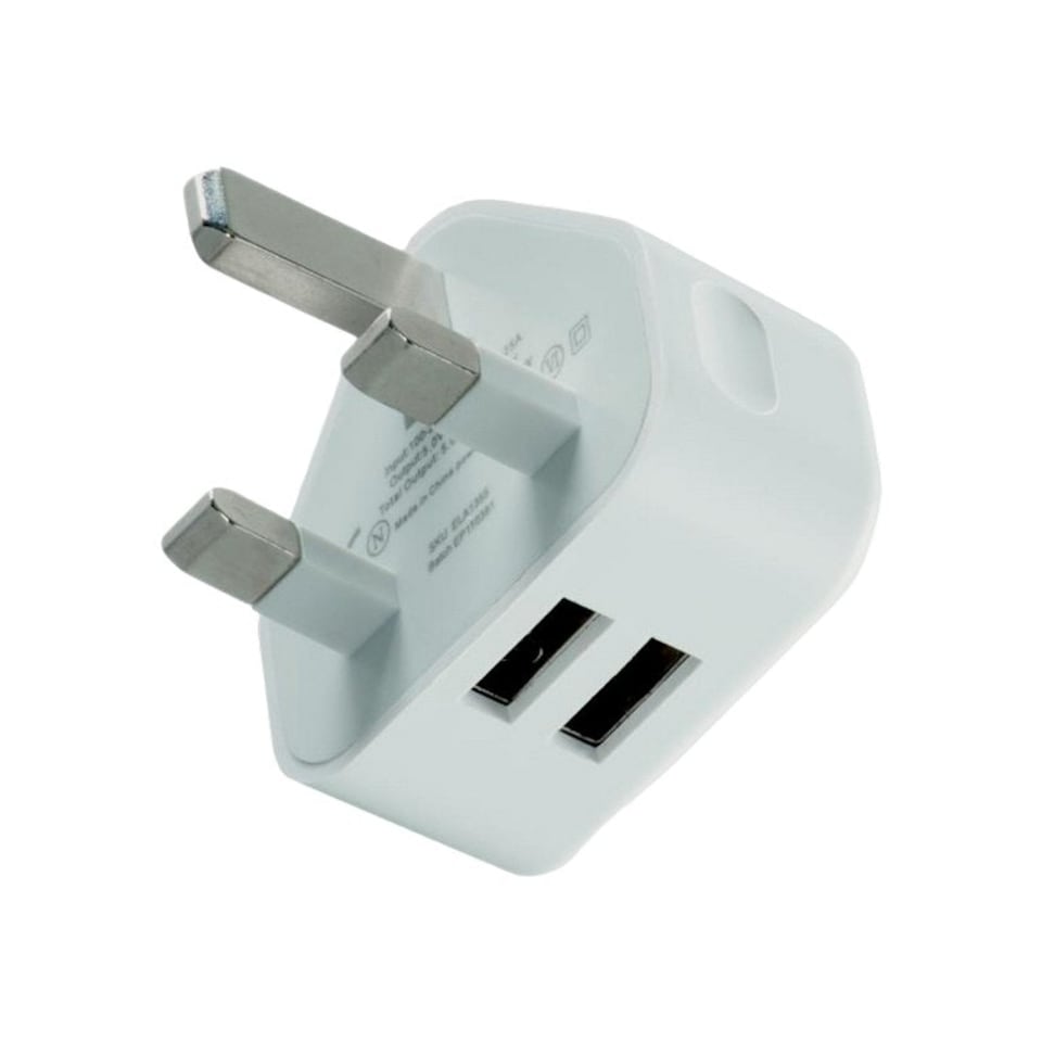 image 1 of Daewoo USB Plug (UK Plug) - White - One Size