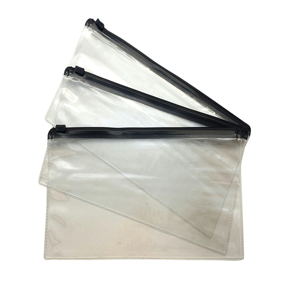 image 1 of Pack of 12 DL Black Zip Zippy Bags