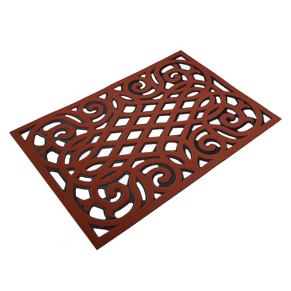 image 1 of Victorian Style Entrance Doormat - Terracotta
