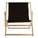 image 5 of Interiors by Premier Adjustable Black Deck Chair, Sling Design Lawn Chair, Ethically Sourced Deck Chair, Stylish Garden Chair