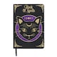 image 1 of Something Different Mystic Mog A5 Notebook - Black/Purple/Cream - One Size
