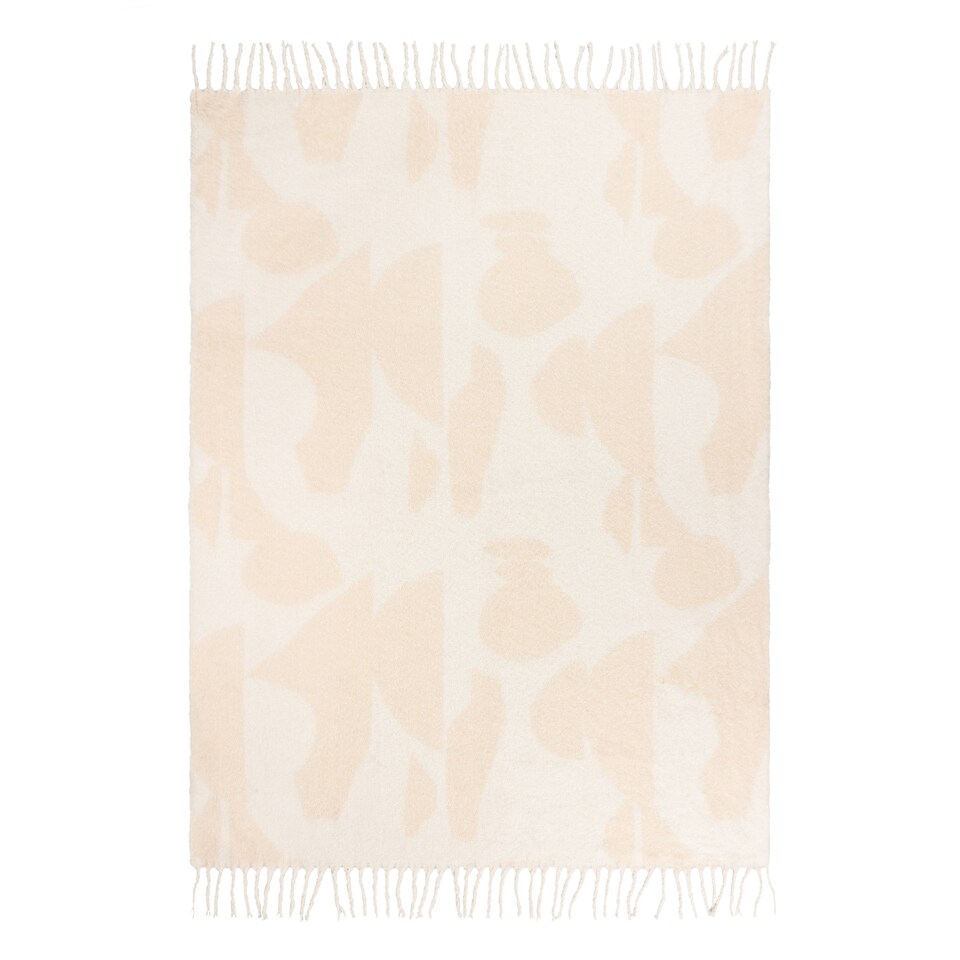 image 1 of Hoem Meta Jacquard Tasselled Throw