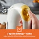 image 5 of GEEPAS 150W Hand Mixer, Electric Whisk - 7 Speed, White