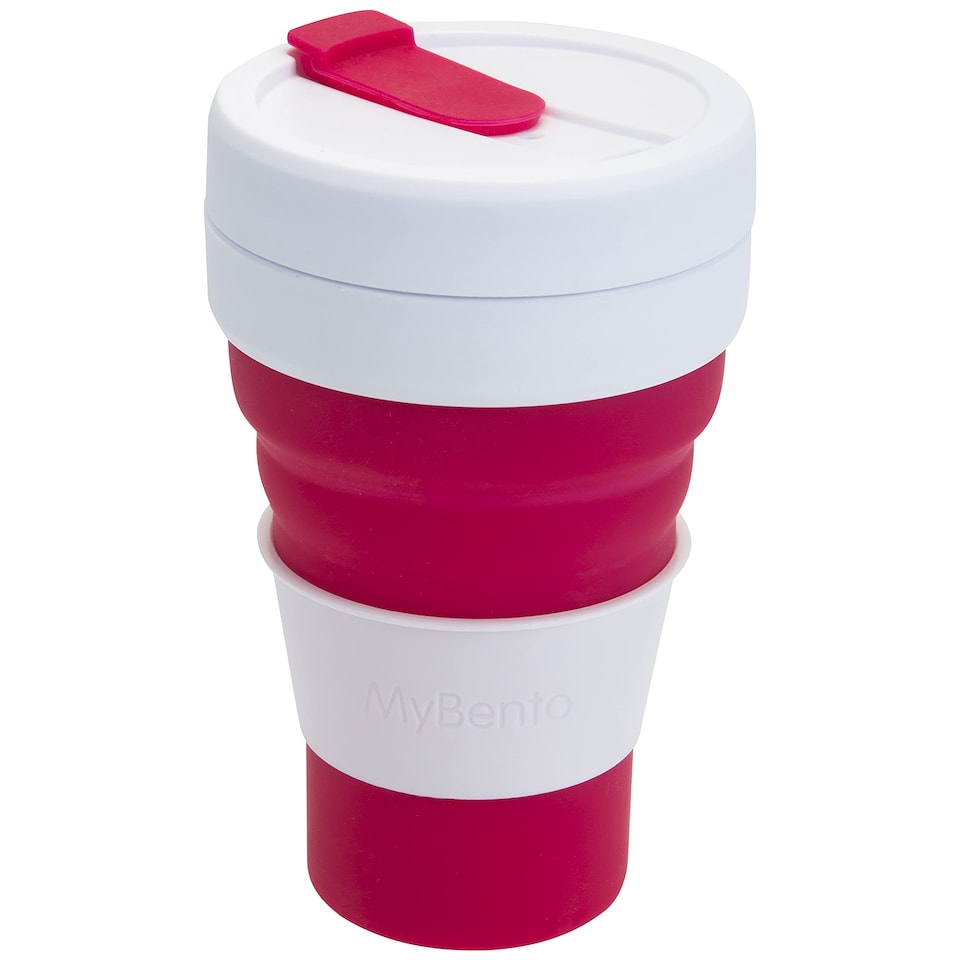 image 1 of VFM e-Store Collapsible Travel Cup Grande 450ml, Berry
