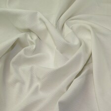 Cream Hope Cotton Woven Jacquard Fabric for Bridal, Dressmaking, 147cm / 57" Wide - per metre