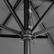 image 4 of Harbour Housewares Wooden Garden Parasol - 2.7m - Grey Grey
