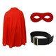 image 1 of Super Potato Costume Hero Set - Belt, Red Mask & Cape Red | One Size
