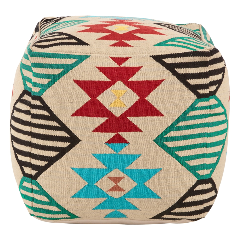 image 1 of Interiors by Premier Cefena Multicolour Pouffe Multi