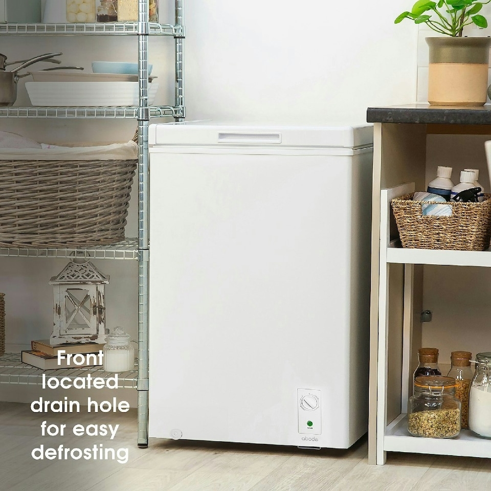 image 1 of Abode A142CF0E1W Chest Freezer 142L White Suitable for Garages & Outbuildings White