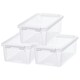 image 6 of SmartStore Home Storage Boxes, Clear 3 Sets of 3.6L
