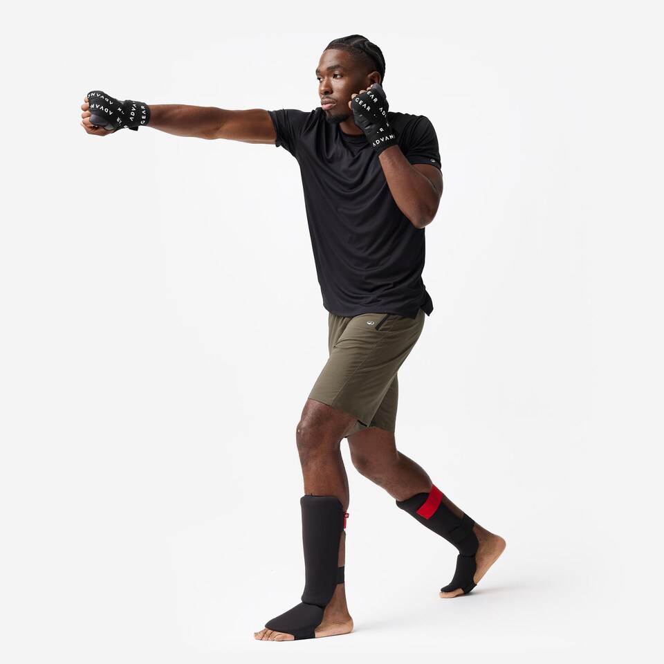 image 1 of Decathlon Boxing Liner Gloves 500 Ergo - Black