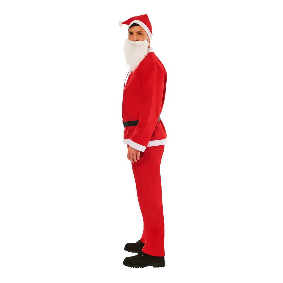 image 1 of Bristol Novelty Unisex Adult Santa Claus Costume - Red/White - S-M One Size