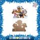image 2 of Chase, Marshall and Skye Paw Patrol Christmas Group Lifesize Cardboard Cutout 95cm