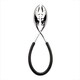 image 2 of Bugatti Kiss Salad Tongs Black