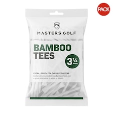 Masters Bamboo Golf Tees (Pack of 15) - White - 83mm