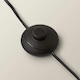 image 5 of ValueLights Charlie Chrome Floor Lamp Black Shade & Bulb 