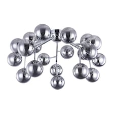 Dallas Semi Flush Ceiling Lamp Chrome, 20 Light, G9