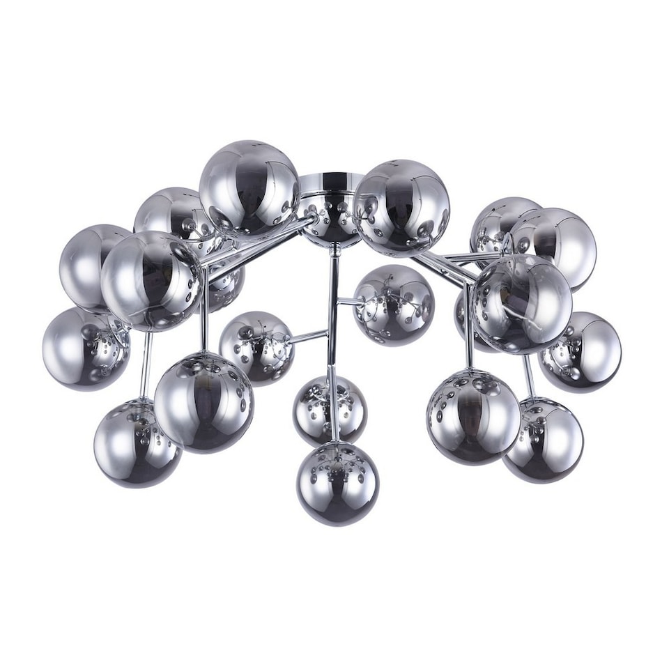 image 1 of Dallas Semi Flush Ceiling Lamp Chrome, 20 Light, G9