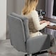 image 8 of HOMCOM Upholstered Desk Chair with Height Adjustable, Grey 