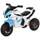 image 1 of HOMCOM Kids Ride-On Police Bike 3-Wheel Vehicle with Music Lights Safe Seat Handlebars Toddler NO POWER Child Learning Fun Development 18-36 Months Blue