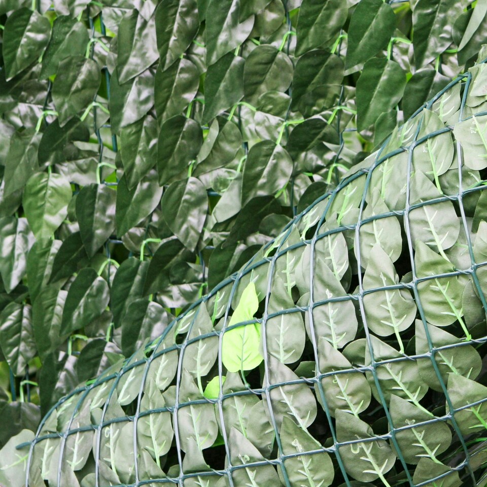 image 1 of Primrose Artificial Ivy Leaf Screening Hedge Roll Privacy Screen W3m x H1.5m