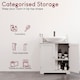 image 8 of Bath Vida Priano 2 Door Under Sink Freestanding Bathroom Cabinet, White | White | 1