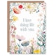 image 1 of Greeting Card Love Doing Life With You Floral Flowers Birthday