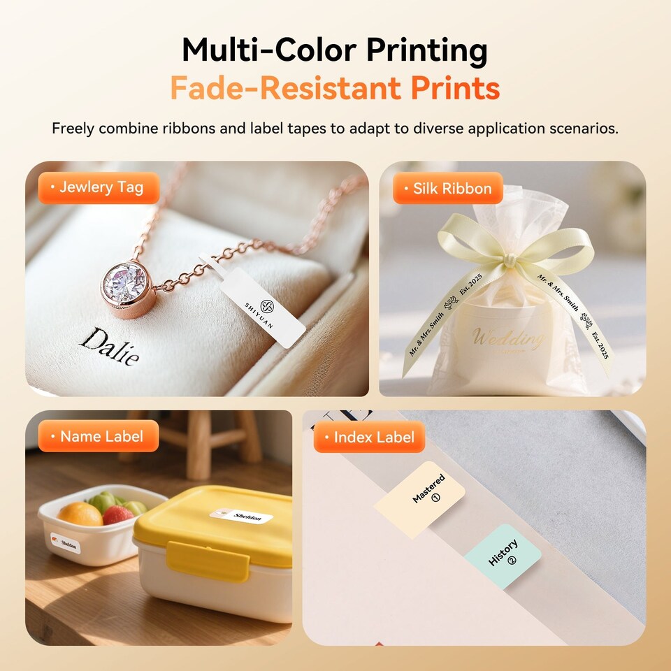 image 1 of NIIMBOT N1 Bluetooth Thermal Transfer Label Printer with Label Roll White