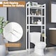 image 5 of COSTWAY 3-Tier Over-The-Toilet Storage Shelf Organizer White