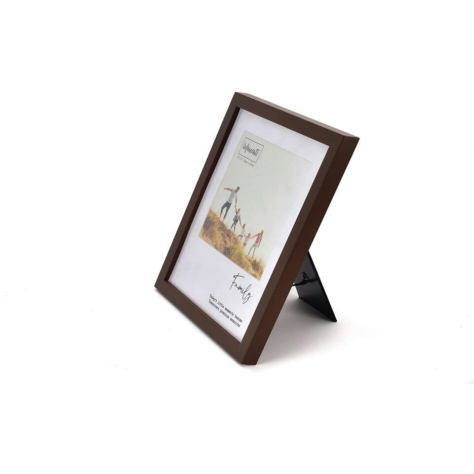 image 1 of Widdop Modern Wooden Brown Photo Frame 6x 4" - Family Brown | One Size