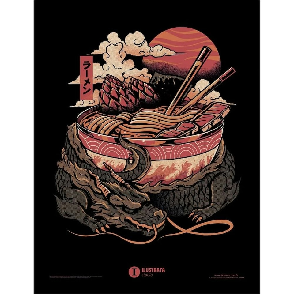 ILUSTRATA (DRAGONS RAMEN) COLLECTOR PRINT (FRAMED) - ILUSTRATA