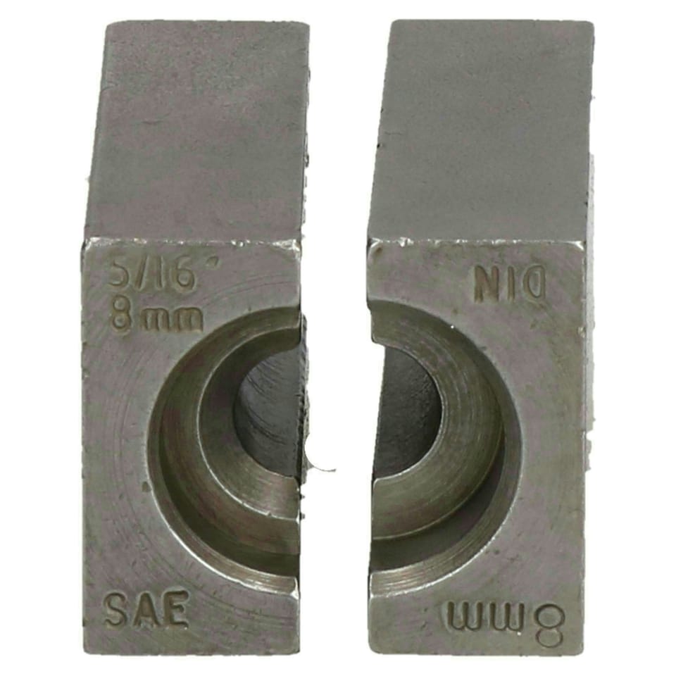 image 1 of 5/16" 8mm SAE or 8mm DIN Brake Pipe Flaring Bench Flare Tool Split Die Clamp