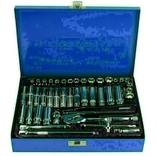 Metric / imperial / AF 1/4" drive socket set shallow / deep 42pc by BERGEN AT550