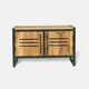 image 2 of Frais Range Coffee Table - Mango Wood - L50 x W100 x H40 cm - PP Sawn Finish - Assembly Required Brown