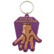 image 1 of Wednesday Give Me A Hand Thing Keyring - Purple/Brown - One Size