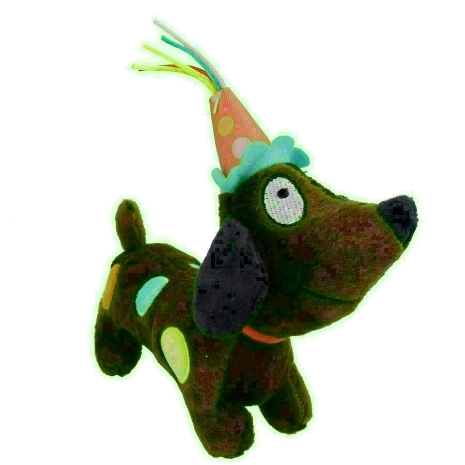 image 1 of Super Soft Plush Squeaky Party Animal Birthday Dog Puppy Happy Birthday Gift