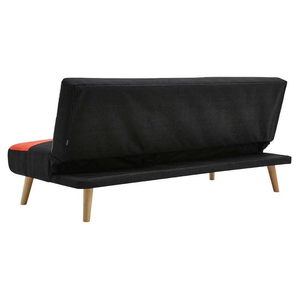 image 1 of Living and Home 3-Seater Multicolour Checkered Sofa Bed | Multi | Three Seater